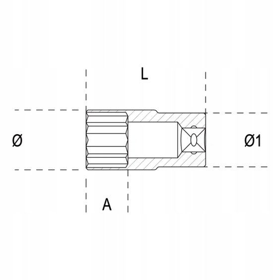 BETA Dopslagsleutel 3/8" 10mm Lang Staal 910AL/10