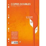 Calligraphe 5616AMZC Set van 2 Pakken Geperforeerde Dubbele Bladen onder Folie - A4 21x29,7 cm - 200 Pagina’s Kleine Ruitjes - Papier 70 g