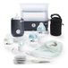 Tommee Tippee Complete voedingsset, elektrische stoomsterilisator met geïsoleerde flessenzak, pasgeborene zelfsteriliserende babyflessen en Easiwarm flessenwarmer, zwart