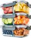 Merkloos Voedselopbergcontainers - Set of Glass Food Storage Containers