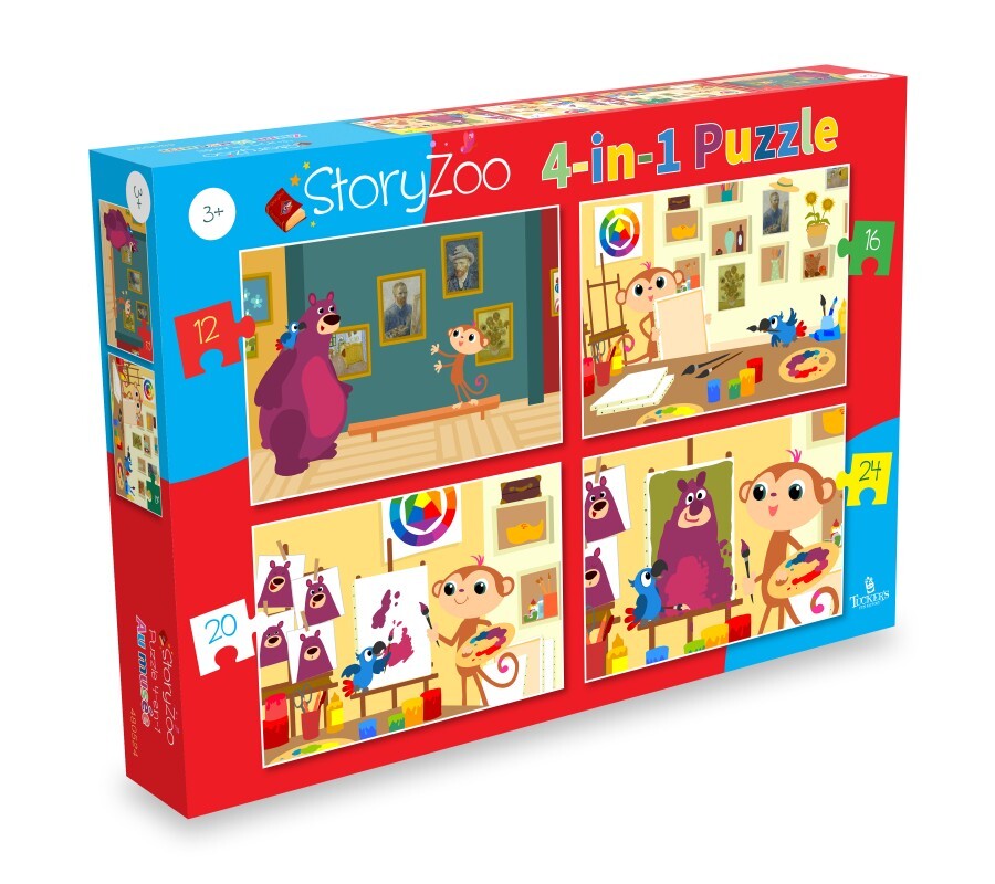 Tucker's Fun Factory StoryZoo - Naar Het Museum Puzzel (12+16+20+24 stukjes)