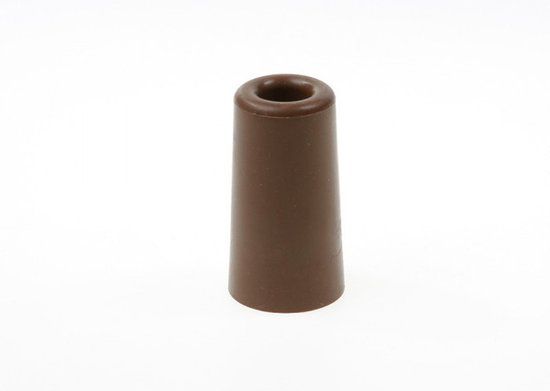 2x Door Buffer / Door Stopper Terracotta Brown Rubber 75 x 40 mm - Door Stop