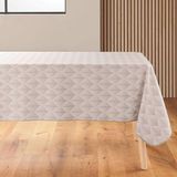 Douceur d'intérieur Kalini Natural Printed Polyester Rectangular Tablecloth (150 x 240 cm)