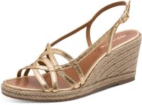Tamaris - Dames - Plateau sandalen - Goud - Maat 38