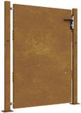 vidaXL Poort 100x125 cm cortenstaal