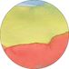 Bonateks Ronde digitaal bedrukte muismat, antislip onderkant, voor kantoor en thuis, diameter: 22 cm