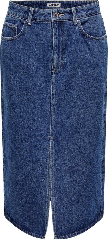ONLY ONLBIANCA Midi Skirt - Medium Blue Denim - Women's Size L