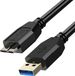 Avizar câble USB 3.0 vers Micro-B pour Samsung Galaxy S5 / Note 3 / Note Pro 12.2 (1,8 mètre), noir