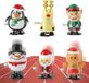 Jouets à remonter pour Noël - Lot de 6 - Figurines - Mécanisme à remonter - Jouet - Figurine à remonter - Calendrier de l'Avent - Garniture