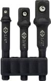 C.K T4571 Dopsleuteladapterset 1/2, 3/8, 1/4