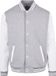 Build Your Brand Basic College Jacket BYBB004 - HEATHER GREY/WHITE - M