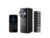 LNDU DL500 Serrures connectées, installation facile, système de sécurité intérieur avec identification par empreinte digitale, rétrofit électrique pour porte extérieure