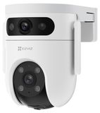 Merkloos Beveiligingscamera buiten wifi 360° - Dubbele lens 2K - Nachtzicht in kleur 40 m - Sirene - IP