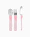 Twistshake Learn Cutlery Stainless Roze
