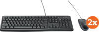 Logitech MK120 - Toetsenbord en Muis - QWERTY - 2-Pack