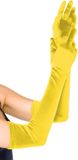 Leg Avenue Extra Long Satin Gloves Yellow