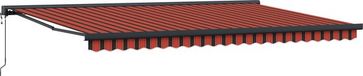 vidaXL Storenscherm 500 x 300 cm Polyester Blauw|Crème|Geel|Antraciet|Oranje