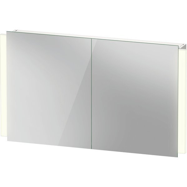 Duravit Ketho 2 spiegelkast met 2 deuren met led verlichting en wastafelverlichting 120x70x15.7cm met sensorschakelaar wit K27138000000010