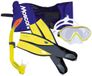 Mosconi Trio Bora Junior Snorkelset Geel, Blauw EU 33-34