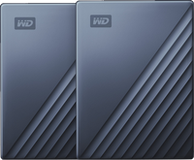 WD My Passport for Mac Type C 2TB Blauw - Duo pack