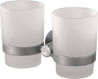 Haceka Kosmos Dubbele Bekerhouder - RVS-Look - 16x7.5x9 cm