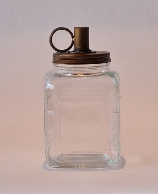 CCBS Candleholder Fles Kandelaar Nice 2 - Glass - Transparent - 23cm