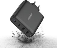 OtterBox 100W GaN 4-Port Adapter Oplader Snellader 2 x USB-C & 2 x USB-A - Zwart