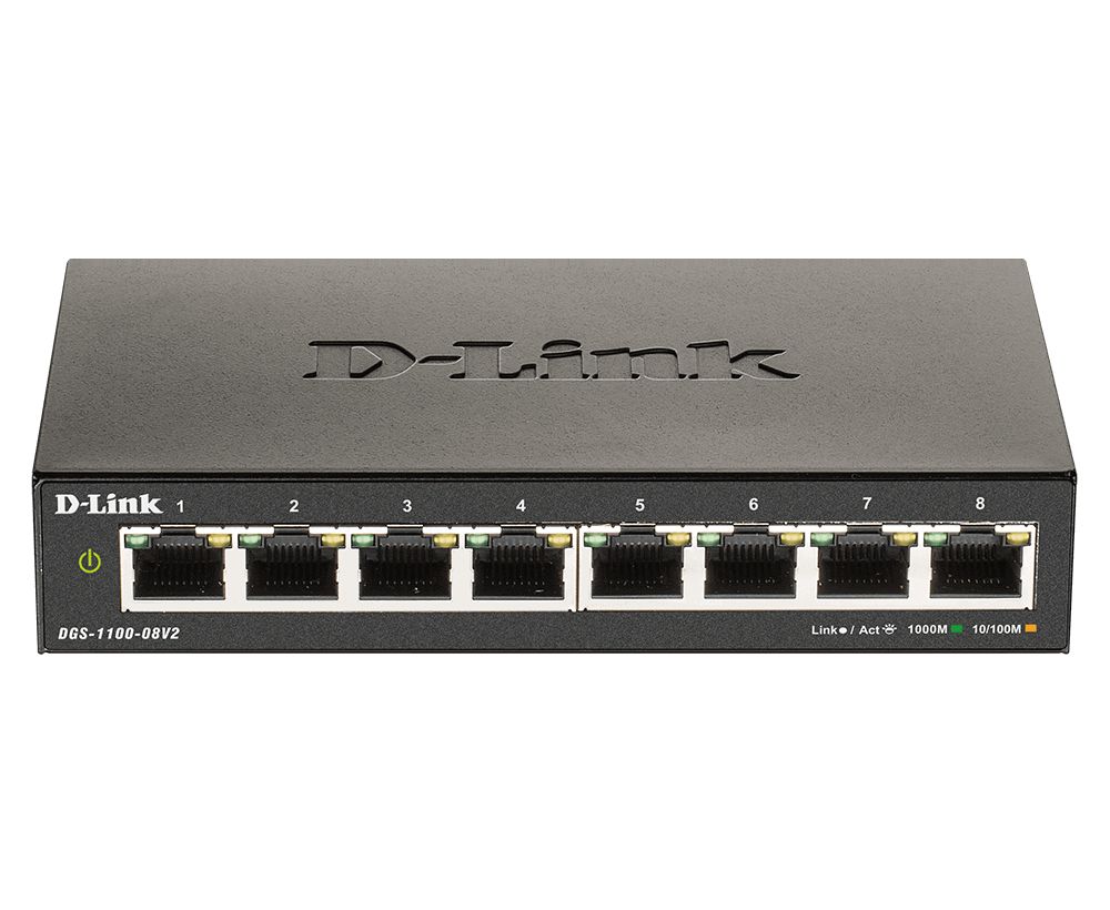 D-Link DGS-1100 Series 8-Port Gigabit Smart Managed Switch