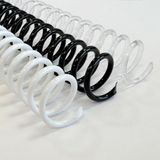 DHP - Spiraal van kunststof 5:1, 10 mm, A4, minipack, assortiment, doos 25, transparant, zwart en wit