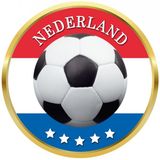 Bellatio Decorations Bierviltjes Holland - 100 stuks - voetbal - EK/WK versiering - onderzetter