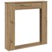 VidaXL Houtomlijsting voor open haard, ambachtelijk eikenhout, 100x20x100 cm, houtvezel