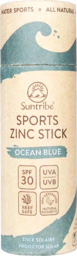 Sun Tribe Suntribe All Natural Zinc Sun Stick SPF 30 Ocean Blue