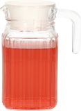 Merkloos / Sans marque Billiet - Vanlaere Glazen water karaf met handvat - 0,5 Liter - Transparant