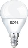EDM Lampe à LED sphérique P45 E14 5W 6400K 400lm 230V - Blanc froid - Pack de 3