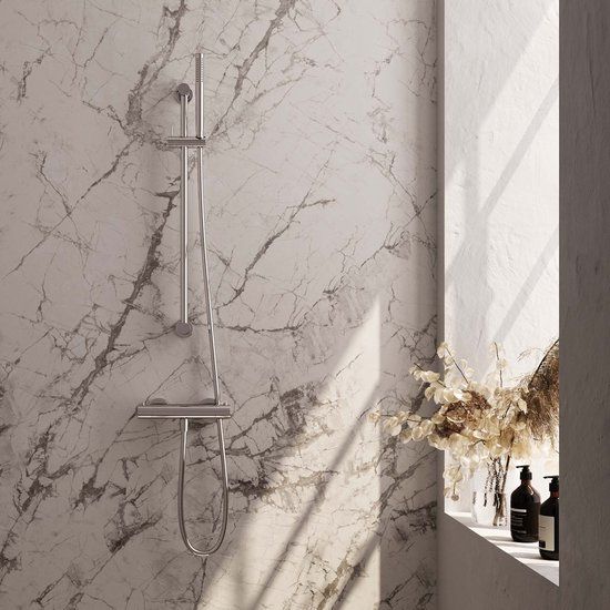 BRAUER Chrome Edition Opbouw Douche Thermostaatkraan Set - Chroom