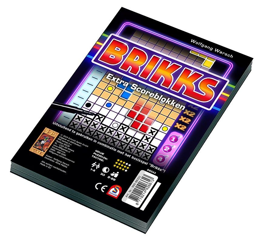 999 Games Brikks Scoreblokken - Multicolor - Unisex