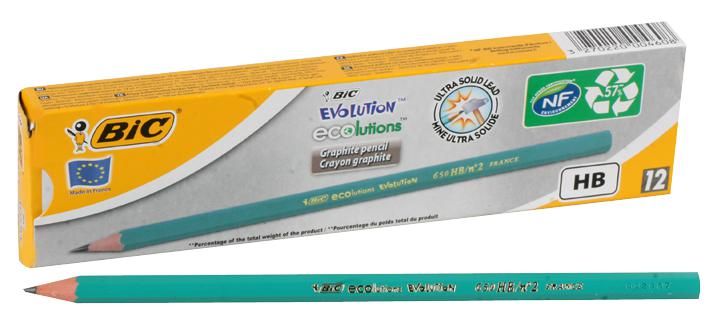 BIC Ecolutions Evolution 650 - Grafietpotloden - groen - 12 stuks