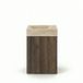Saniclass Chaci Toiletmeubelset - 40x65cm - 1 deur - 1 kraangat - rechts - fontein travertine - noten