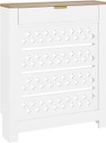 HOMCOM Radiatorbekleding - Spaanplaat - 78x19x95,5cm - Wit
