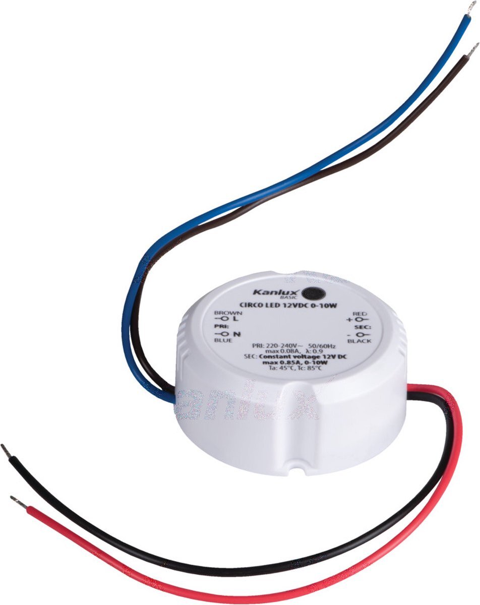 ABC-LED Inbouw voeding - 12 Volt - 0.85A - 10 watt