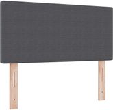 vidaXL LED Hoofdbord Donkergrijs 90 cm Corduroy Stof
