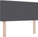 vidaXL LED Hoofdbord Donkergrijs 90 cm Corduroy Stof