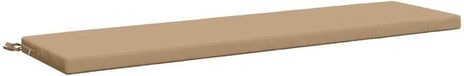 vidaXL Bankkussen SOEST 100% Polyester Zand 140 x 40 x 5 cm