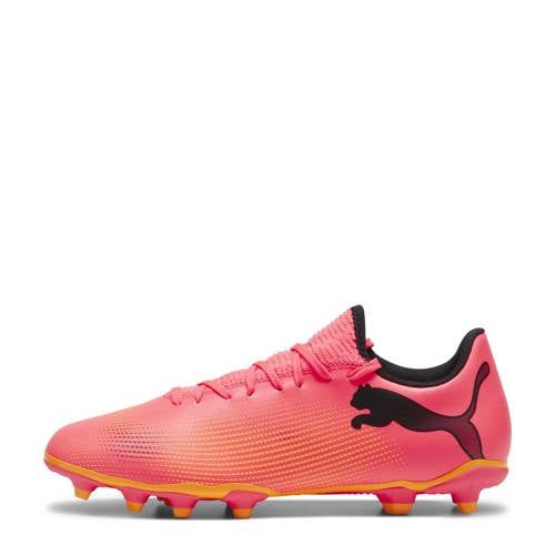 Puma Future 7 Play FG/AG Sr. voetbalschoenen roze/oranje/zwart
