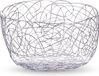 Zeller Fruitschaal - zilver - metaal - 22 cm - rond