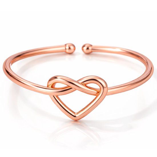 LGT JWLS Dames Ring One Size Roségoudkleurig Hart