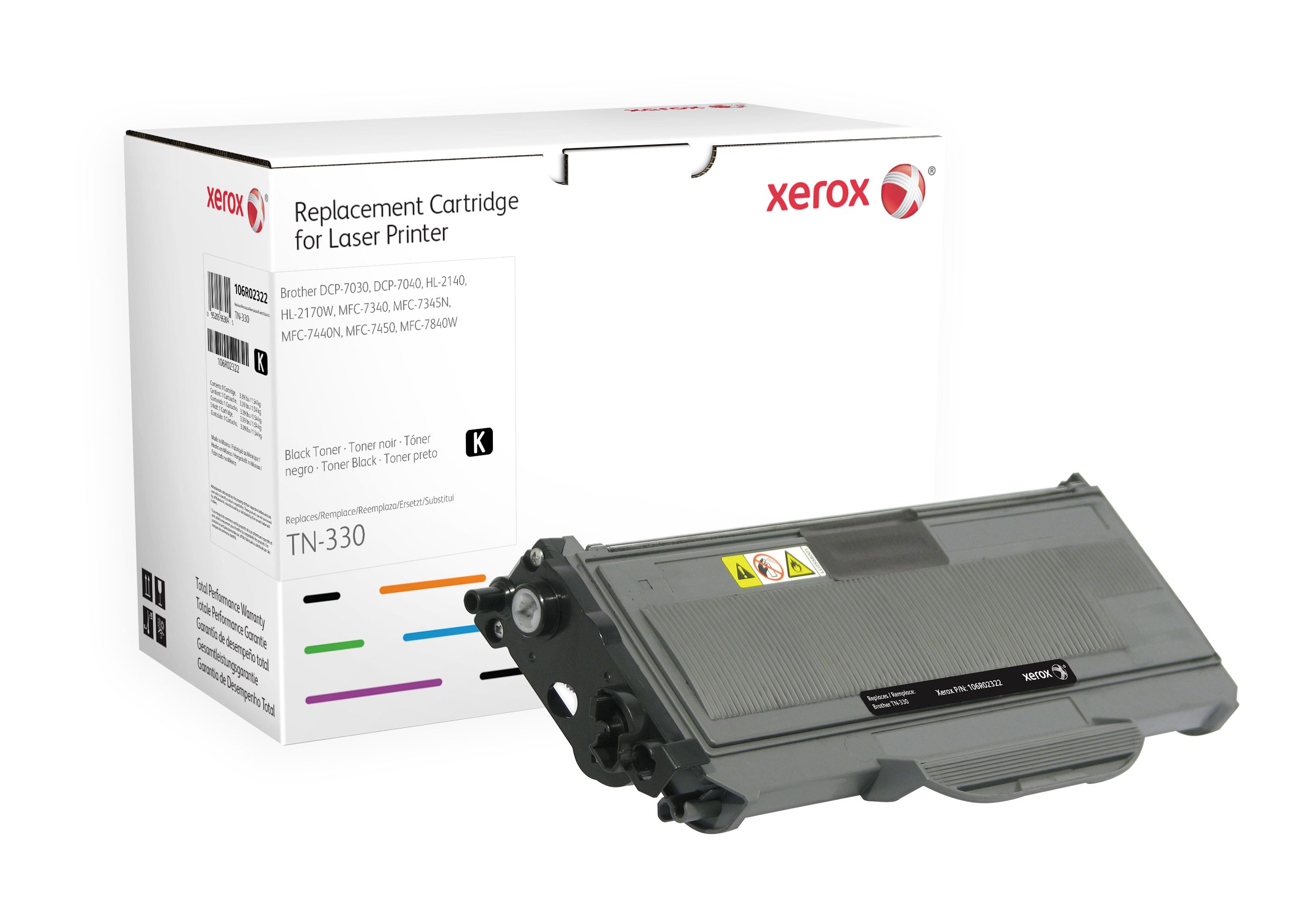 Xerox Zwarte toner cartridge - Compatibel met Brother TN2110