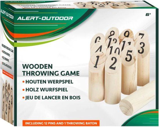 ALERT Werpspel Outdoor - Hout - 13-delig