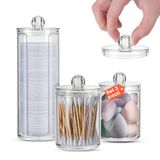 Avilia Set van 3 transparante badkamerorganizers