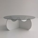 Merkloos Asir - Koffietafel - Wit - 90 x 90 x 30 cm
